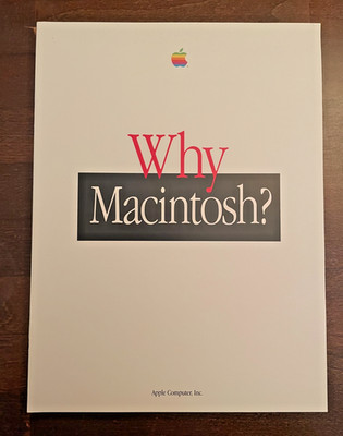 Apple * Why Macintosh? * 1996 Apple Computer Inc. - Werbe Broschüre Promo Ad