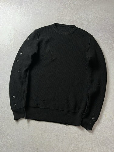RRP 400$ Diesel Black Gold Distressed Sweater Men’s 00SFAE BGKJJ 900 Size L - 第 1/11 張圖片