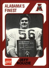 1989 Alabama Coke 580 Collegiate Collection Football "Main Set" Cards #1 to #199