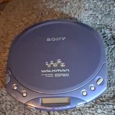 Sony Walkman D-E220 ESPMAX Portable CD Player Purple ESP MAX