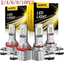 9005 H11 LED White Super Bright Headlights Bulb Conversion 2/10X