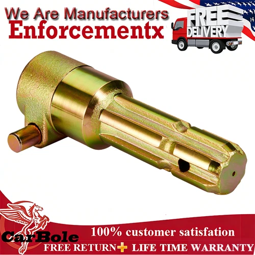 For PTO Extender, Female 1-3/8" & 6 Spline, Male 1-3/8" & 6 Spline, 70HP Upgrade