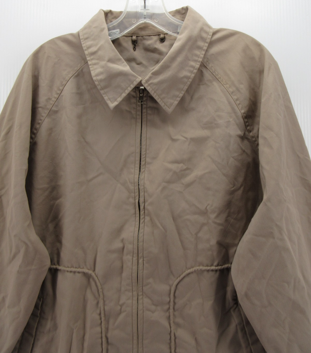 VGT McGregor Jacket Men Large Brown Khaki Harrington Drizzler