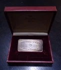 Franklin Mint 1000 grains .925 sterling silver bar 1971 Amoskeag Banks