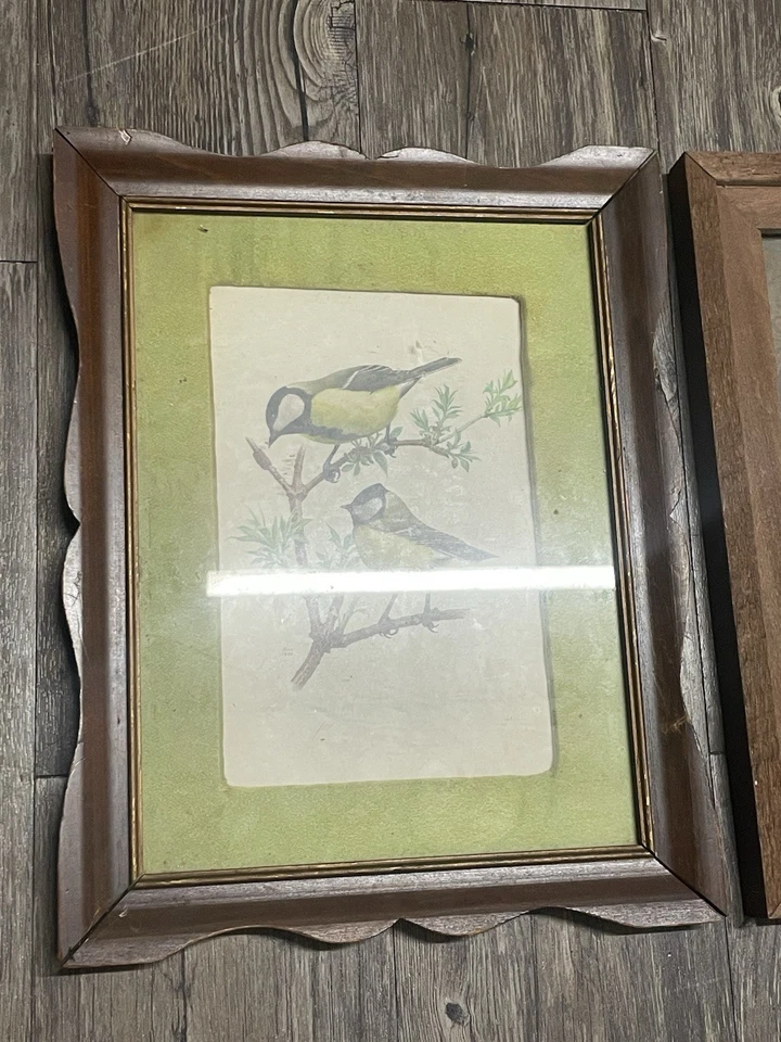 Lote de marcos de madera vintage 9x12 festoneados ondulados ovalados ornamentados aserrados en cuartos Foto 2 de 4