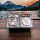 2020-S & 2011 PCGS MS70 Silver Eagles Signed Whitley/Cleveland FDI Emergency...