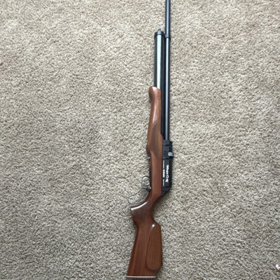 #ad Seneca Eagle Claw .25 PCP Lever Action Wood Stock Pressure Gauge Pellet $520.00