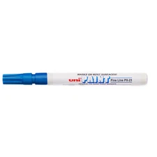 Uni-Paint PX-21 Blue(4pk), Fine Line 0.8-1.2mm, Oil-Base Paint Marker