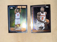 Topps Chrome OG Anunoby New York Knicks Basketball Card Lot 2 Cards