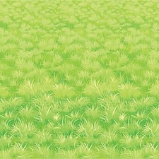 Beistle Meadow Backdrop Insta-Theme Vibrant Green Grass Wall Decoration For