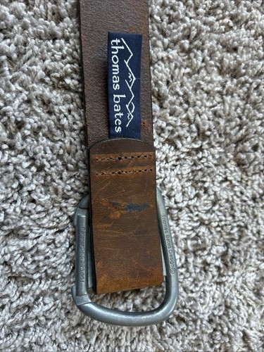 Cintura Thomas Bates in pelle stile moschettone taglia 36 imbracatura pelle made in USA - Foto 2 di 11