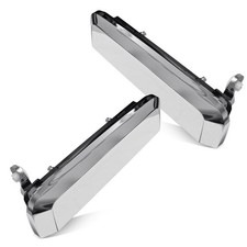 Chrome Exterior Door Handle Set Lh Rh Fit 86-97 Nissan D21 Hardbody Pickup Oem