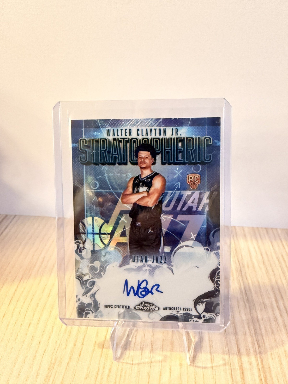 2025-26 Topps Chrome Walter Clayton Jr. Rookie Stratospheric RC Auto #SMR-WCJ