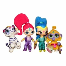 Shimmer and Shine with Tala and Nahal Shimmer Plush Set of 4 NWT USA SELLER