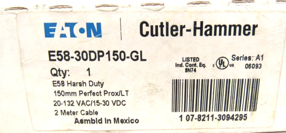 NUEVO MARTILLO CORTADOR E58-30DP150-GL SENSOR DE PROXIMIDAD SER.A1 E5830DP150GL Foto 3 de 3