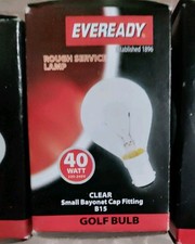 3x Light Bulb Golf Ball Size Bayonet 40w