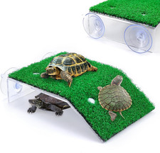 Keedolla Turtle Resting Basking Platform Simulation Grass Turtle Ramp, Lawn Tort