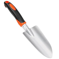 Garden Shovel Garden Hand Trowel Hand Shovel with Ergonomic Handle Small Orange
