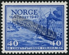 Norway 1947 (NK 364, MI 328, SC 284) Norwegian Post Office 40 øre - MNH