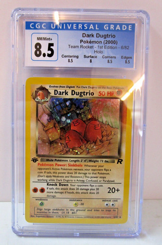 Dark Dugtrio (1st Edition) graded CGC 8.5 for sale on eBay