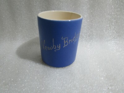 Vintage Devon Blau Keramik Newby Bridge Becher Kaffeebecher Teetasse