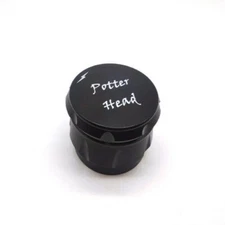 Potter Head Herb and Spice Hemp Grinder 2.5 inch- Black