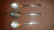 3 Pcs of Vintage, 1941 INHERITANCE by Wm Rogers Mfg Co 2 Jelly Servers, 1 sugar 