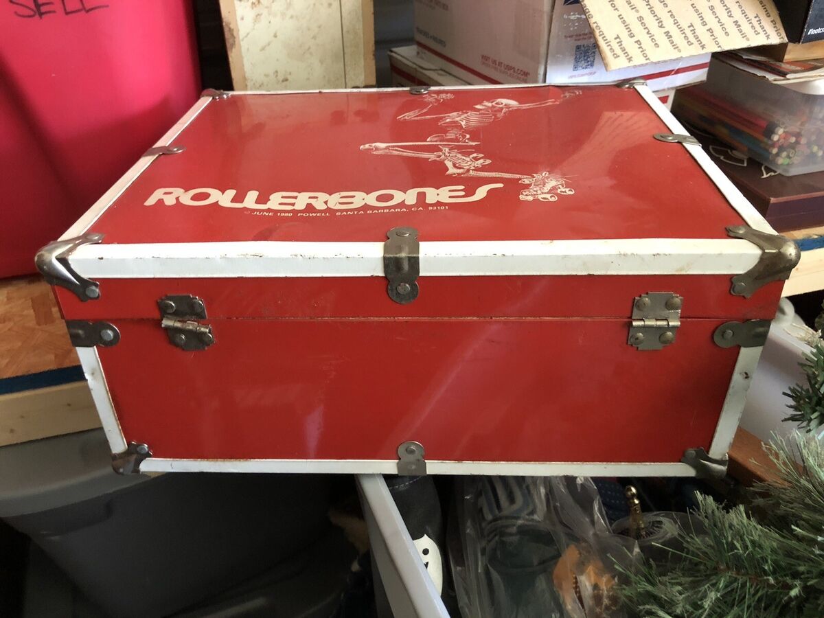 RARE Red Vtg 1980 Roller Bones Skating Skateboard Powell RARE Red Vtg 1980 Roller Bones Skating Skateboard Powell