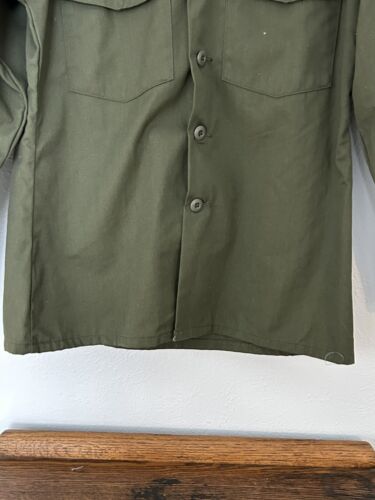 Vtg Selma Apparel Corporation Utility Poly/Cot LS Shirt Men's Size 15-1/2 x 33 - Picture 4 of 20