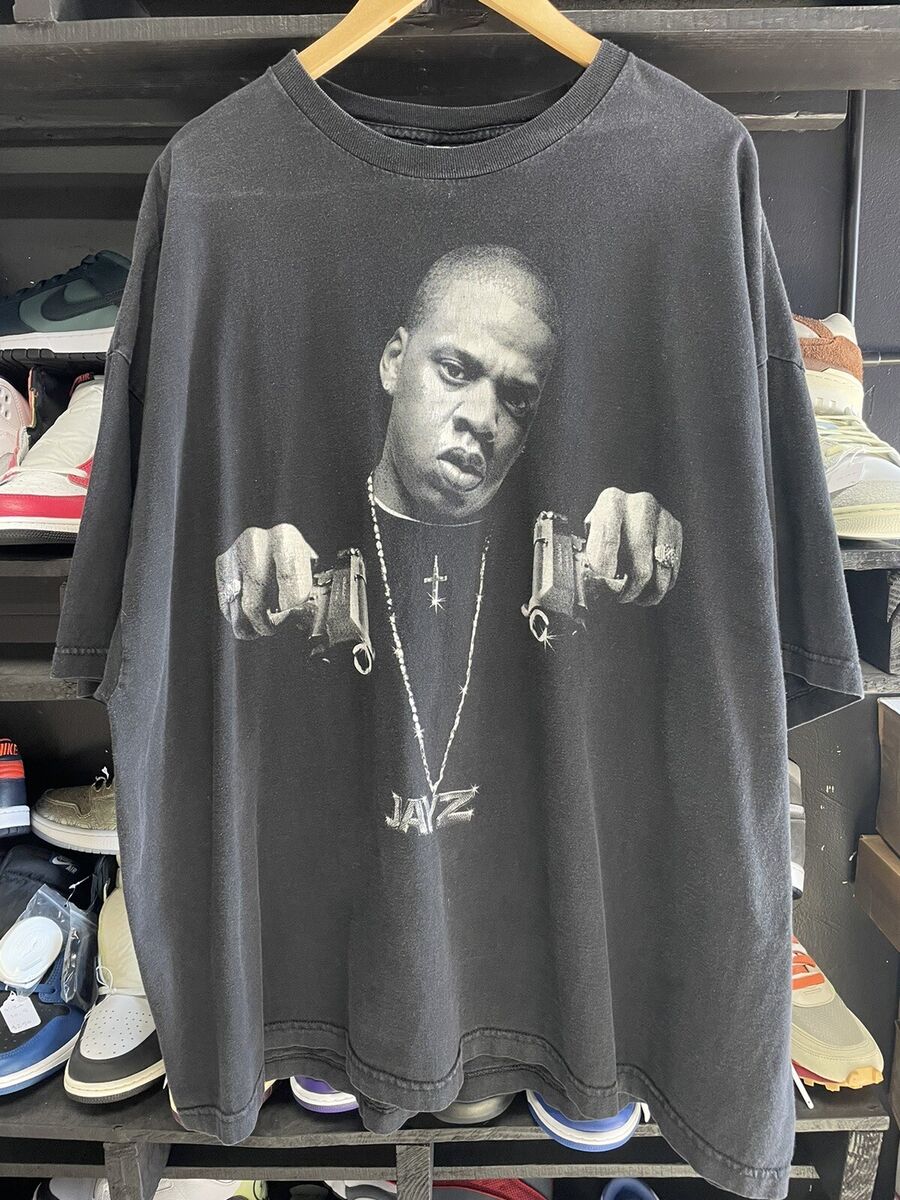Size 4XL - 90s Y2K Jay Z Promo Gun Tee | eBay Size 4XL - 90s Y2K Jay Z Promo Gun Tee | eBay