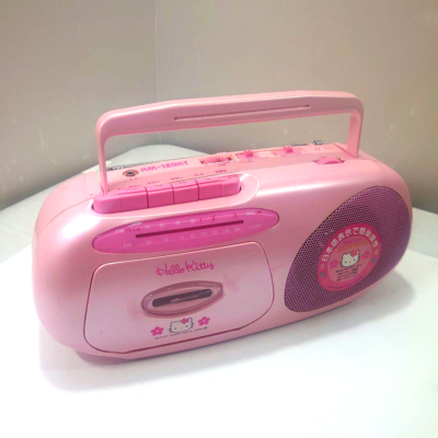 Excellent/Tested] Hello Kitty AM/FM Radio Cassette Recorder RM