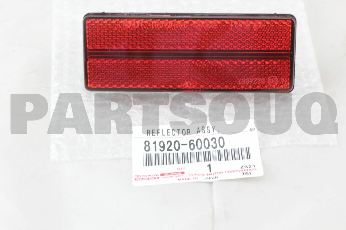 8192060030 Genuine Toyota REFLECTOR ASSY, REFLEX, LH 81920-60030
