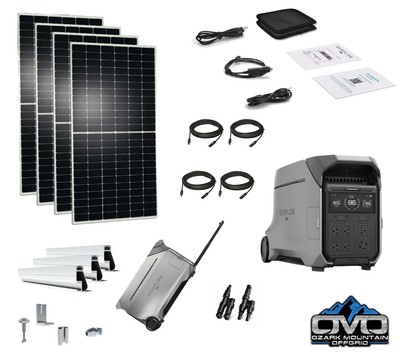 EcoFlow DELTA PRO 3 - 4000 Watt Solar Generator / 4000wH Lithium Storage / 2200w
