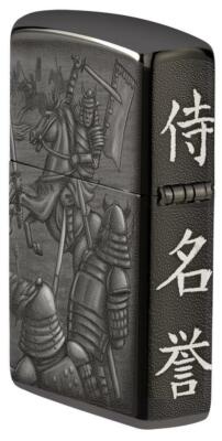 Zippo Windproof Lighter, Japanese Samurai Knight Fight, 49292, New