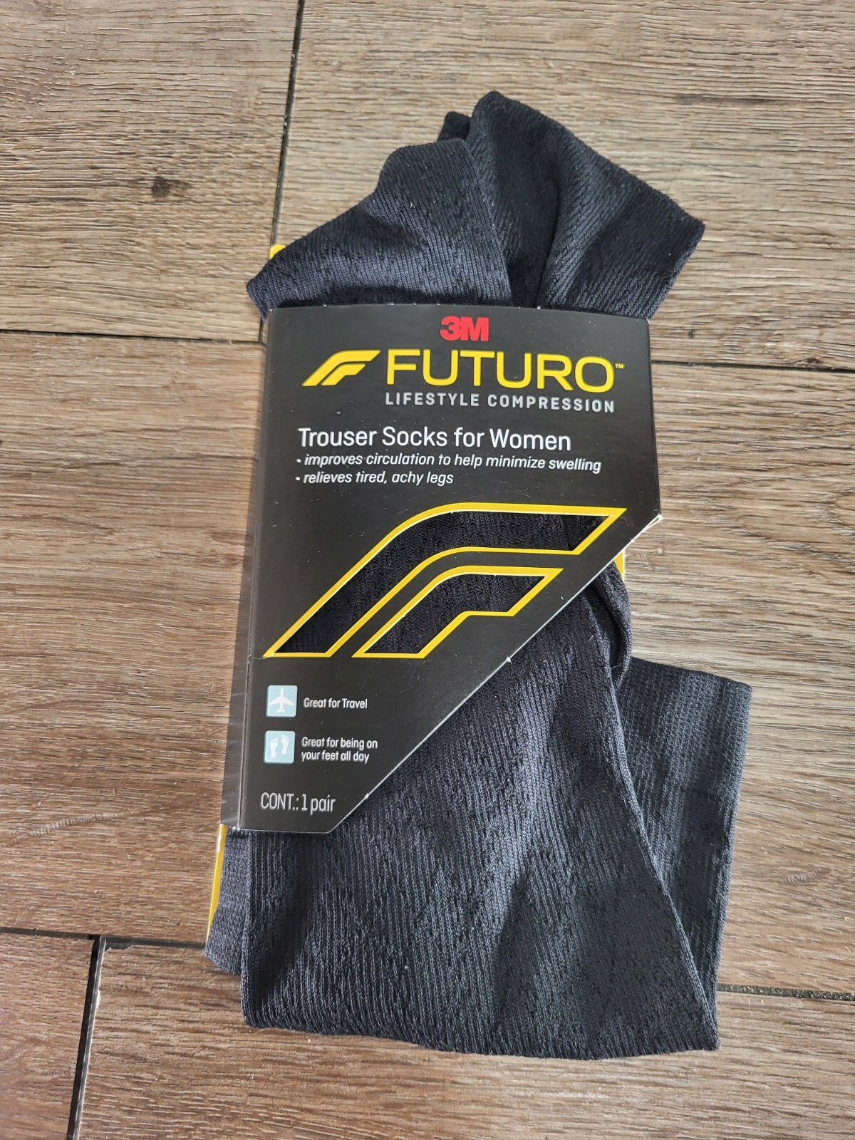 FUTURO Trouser Socks for Women Moderate Compression (1520 mmHg), Large