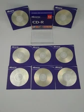 Memorex CD-R Open Pack 700MB 52X 80MIN Discs (8) Recordable Disc In Prot Sleeves