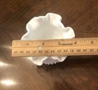 Vintage Fenton ? Milk Glass Hobnail Ruffled Edge Votive Candle Holder Candy Dish — photo 7