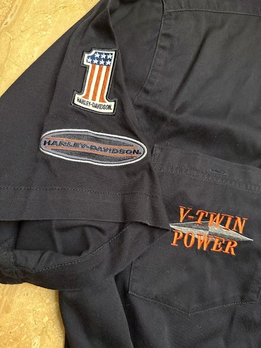 Harley Davidson V Twin Power VINTAGE Motorcycle Shirt - Picture 5 of 7