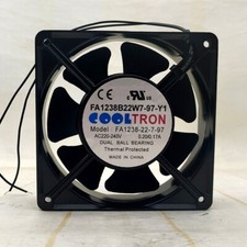 1 PCS COOLTRON Fan FA1238B22W7-97-Y1 220V 12038 12CM 7 blades Aluminum frame