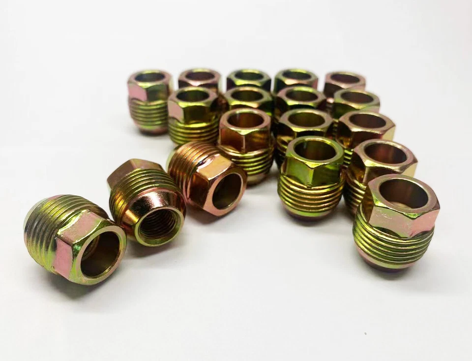 24 CHEVY SILVERADO TAHOE GMC DUAL THREAD GM FACTORY STYLE LUG NUTS 14X1.5 - Image 2 of 4