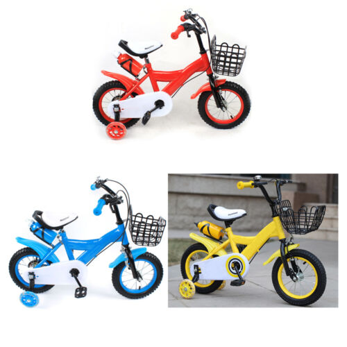 12 Zoll Kinder Fahrrad Kinderfahrrad Junge Mädchen Mit Rad Bike Rot/Gelb/Blau - Bild 1 von 39