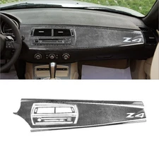 11Pcs Carbon Fiber Main Dash Kit W/O Navigation Cover Trim For BMW Z4 E85 03-08