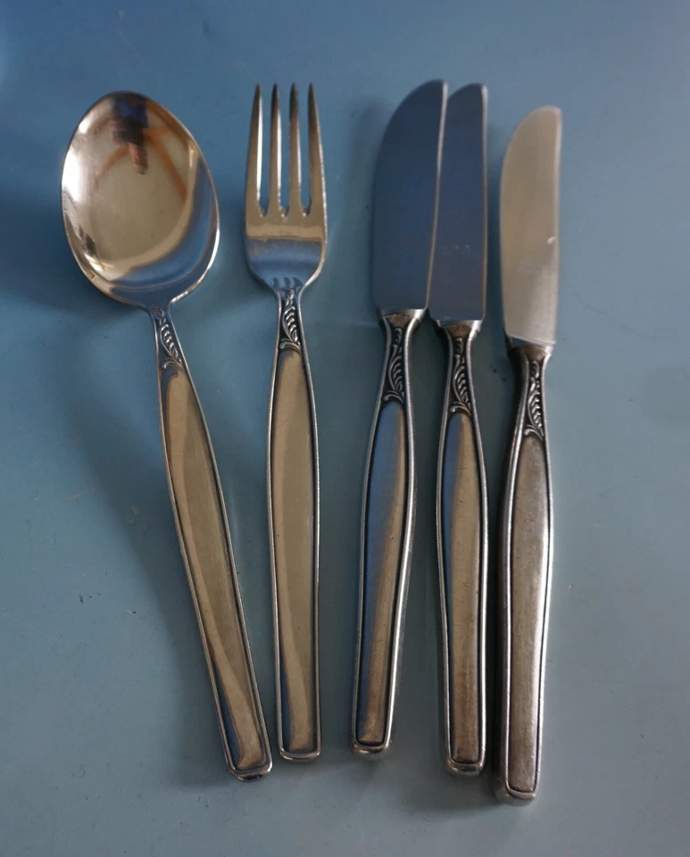 BMF 100 Besteck Menübesteck versilbert 60er Jahre 18 tlg. (223-184) - Bild 2 von 3