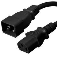 C20 to C13 Power Cord - 15A/250V, 14 AWG, IEC 60320 - IBX-4924