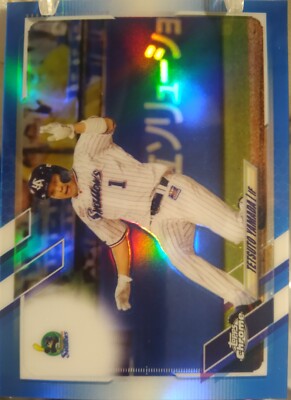 2021 Topps Chrome NPB Tetsuto Yamada Blue #13/150 #59 Swallows | eBay