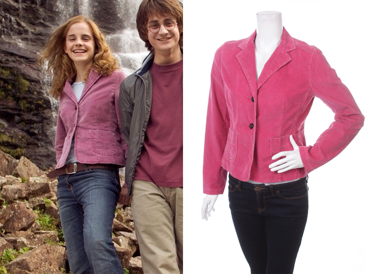 Gap Pink Corduroy Blazer Jacket Emma Watson Hermione Granger