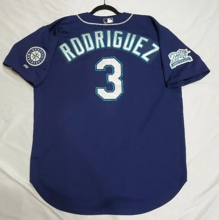 Authentic RUSSELL ATHLETIC 52 2XL ALEX RODRIGUEZ SEATTLE MARINERS Jersey  RARE!