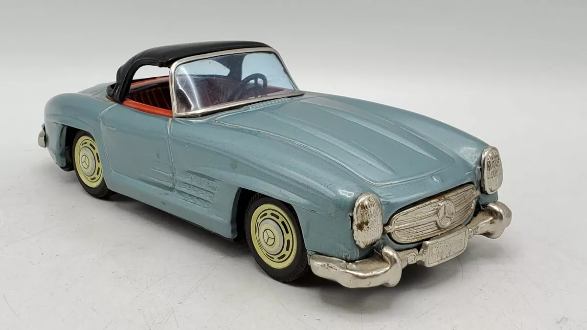 Vintage 1950s - Bandai Mercedes Benz 300SL Roadster Coupe Tin