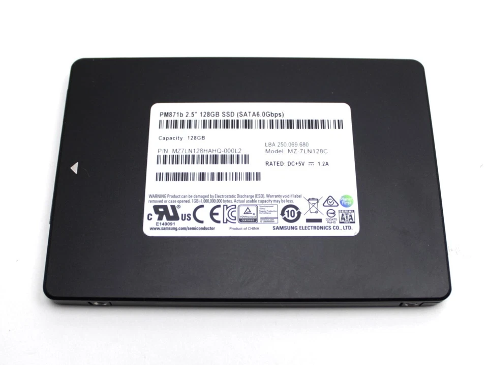 Samsung PM871b 128 GB 2,5 Zoll SATA-III 6Gb/s MZ-7LN128C SSD   #315099
