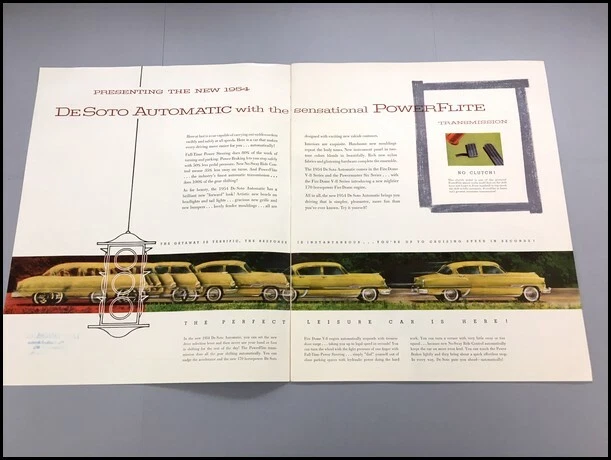 1954 DeSoto 20-page Vintage Car Sales Brochure Catalog - Powermaster Firedome - Imagem 2 de 4